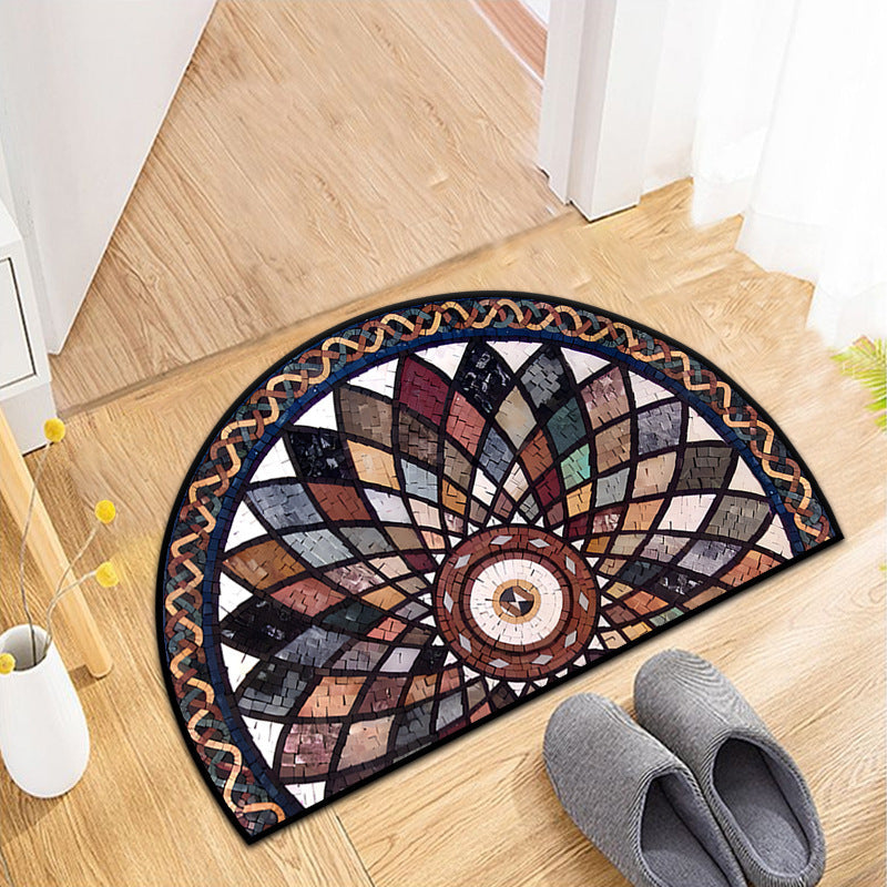 Textured Wooden Plank Doormat Kalsten