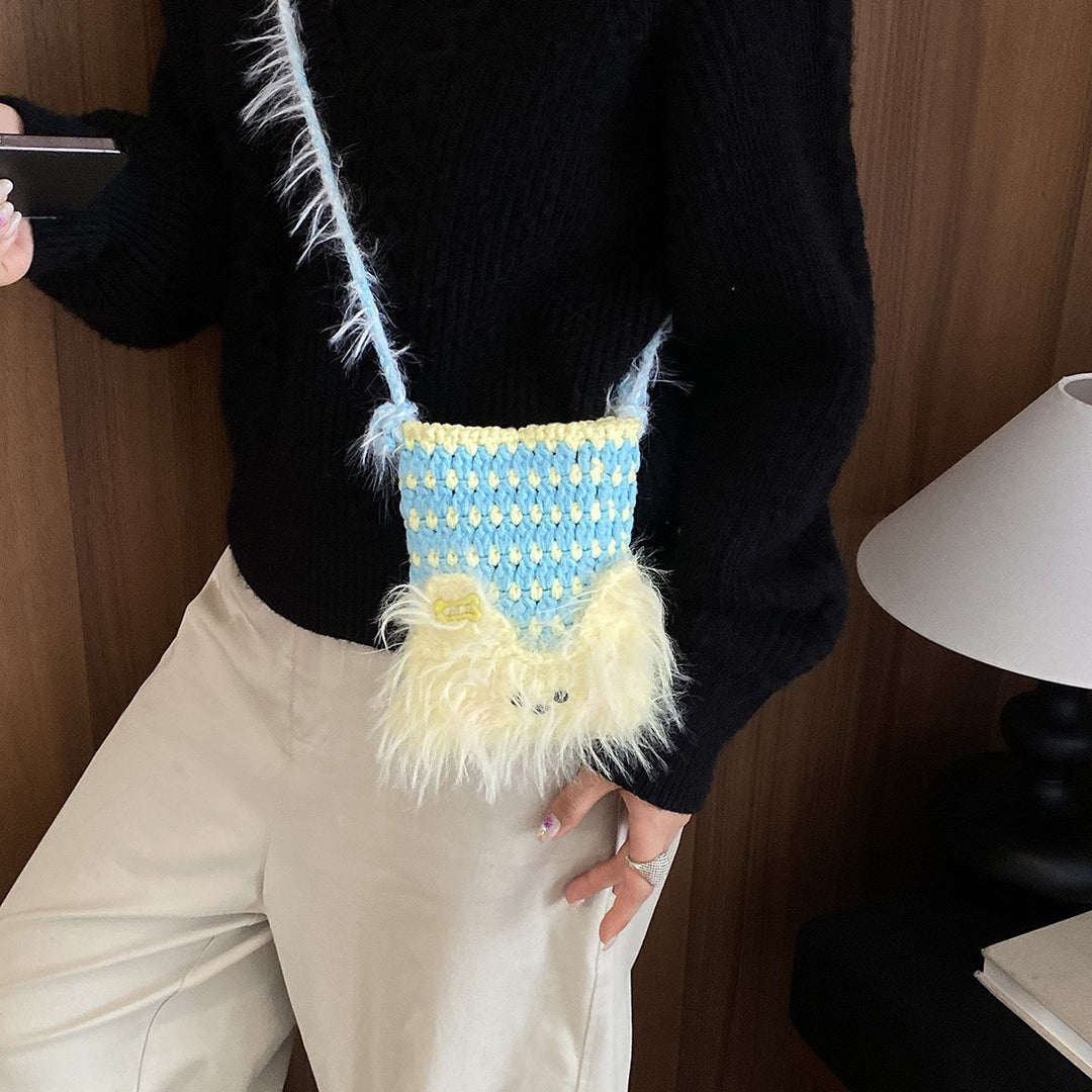Cute Plush Animal-Themed Mini Bag