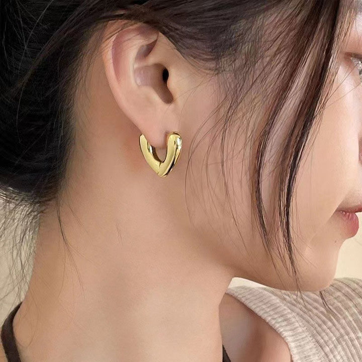 Heart-shaped earrings Kalsten