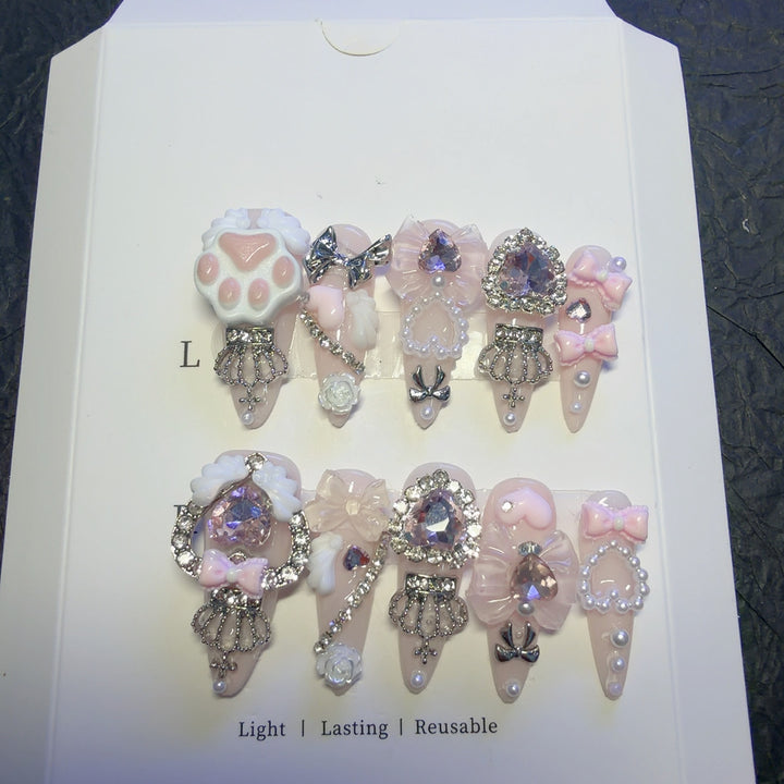 Decorative Rhinestone Hair Clips Set