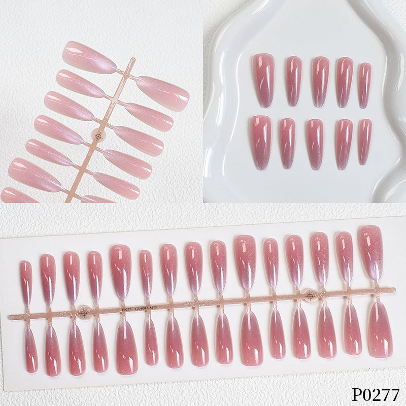 Gradient Shimmer Press-On Nail Art Kalsten