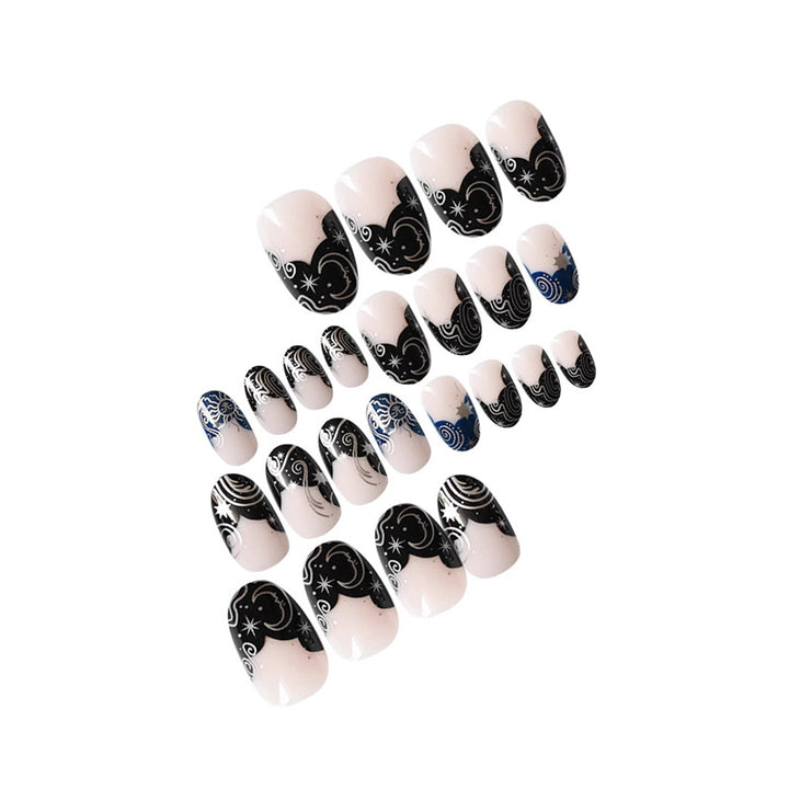 Artistic Galaxy-Themed Press-On Nails Kalsten