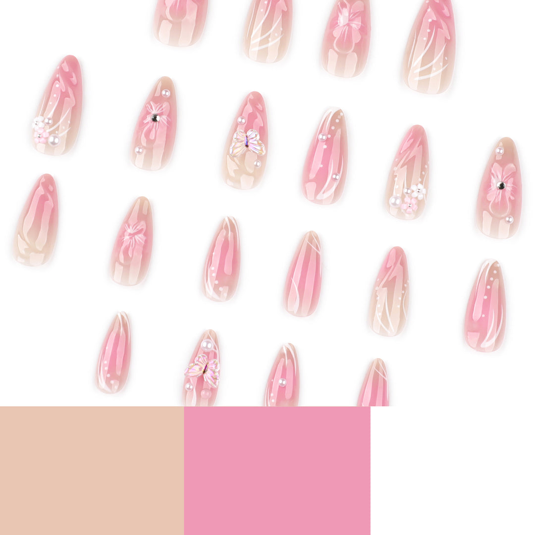 Artful nail art with floral 3D elements Kalsten