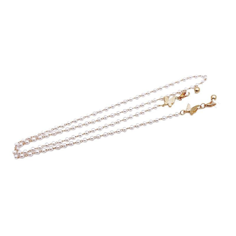 Pearl Glasses Holder Chain with Elegant Pendants Kalsten