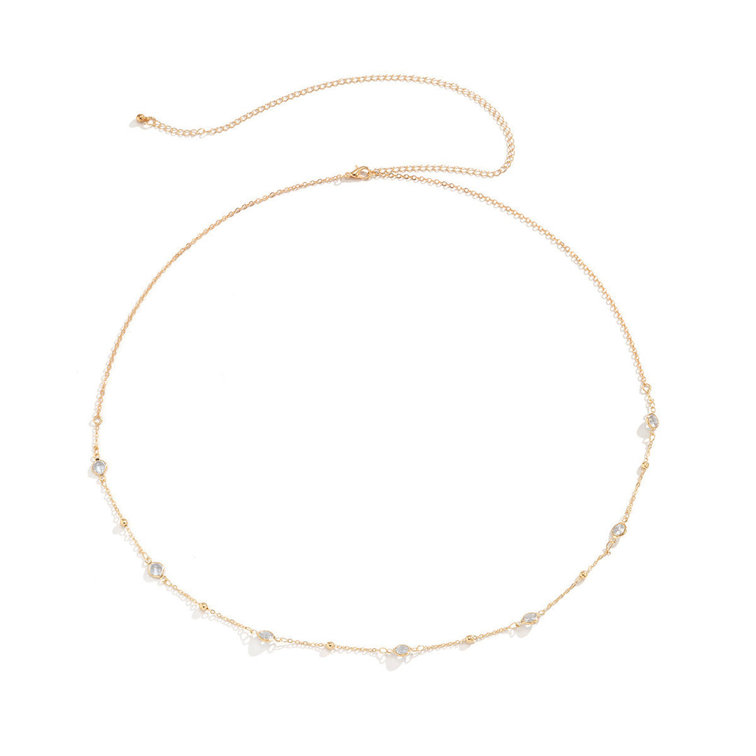 Delicate Beaded Chain Necklace Kalsten