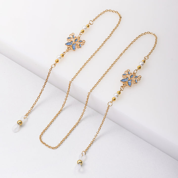 Delicate Floral Eyewear Chain Kalsten