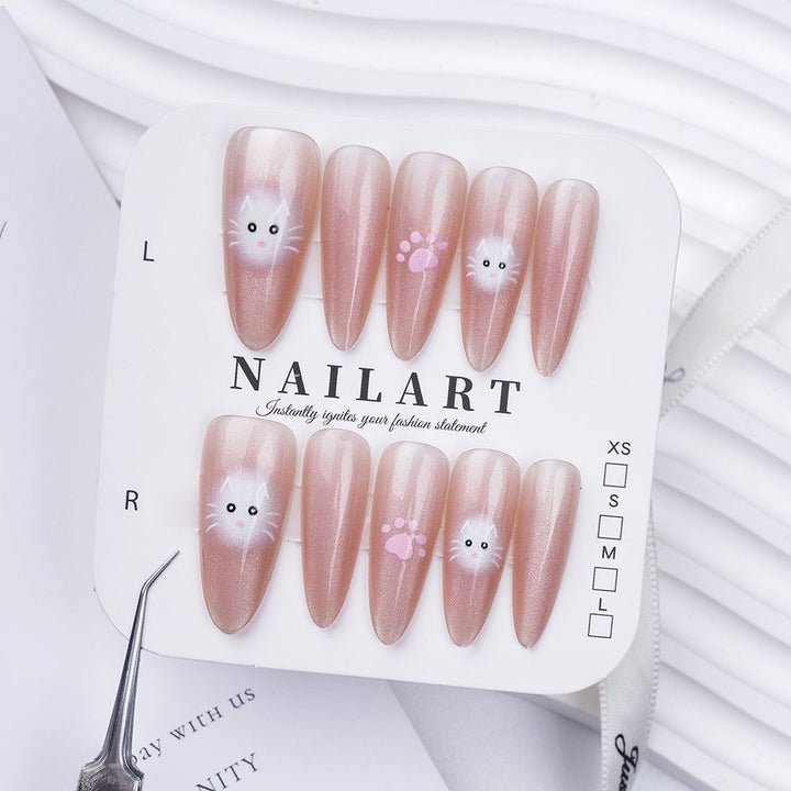 Butterfly-Inspired Stiletto Press-On Nails