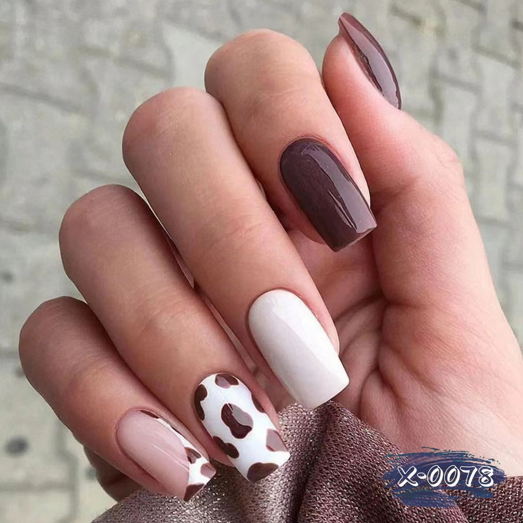 Artistic Cow Print Nail Art Kit