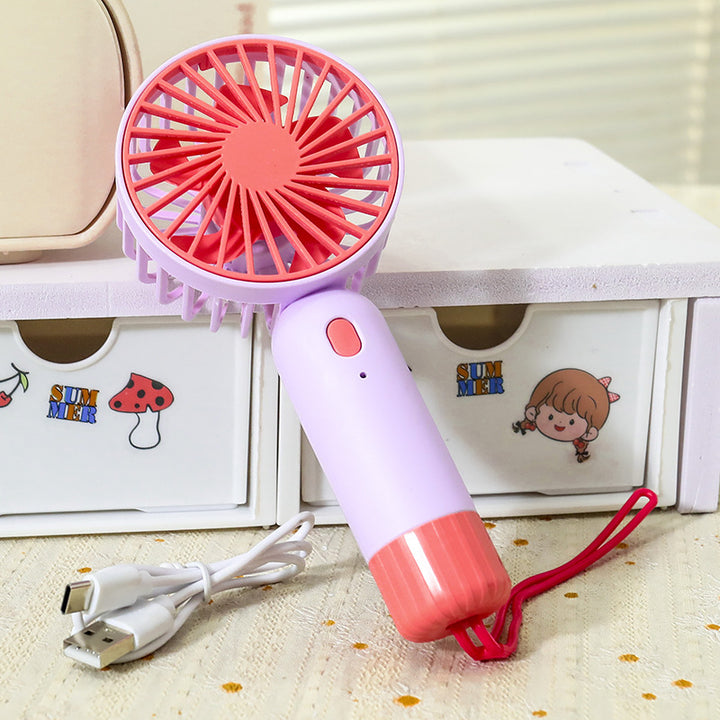 Portable hand fan with ergonomic grip and USB charging function Kalsten