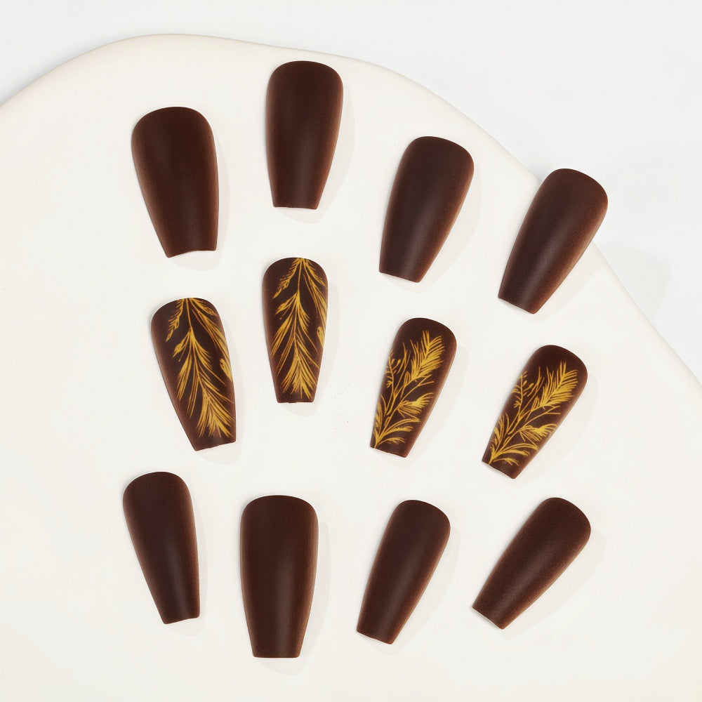 Artificial nails with elegant botanical design Kalsten