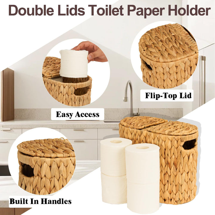 Handcrafted Woven Natural Fiber Napkin Holder Kalsten