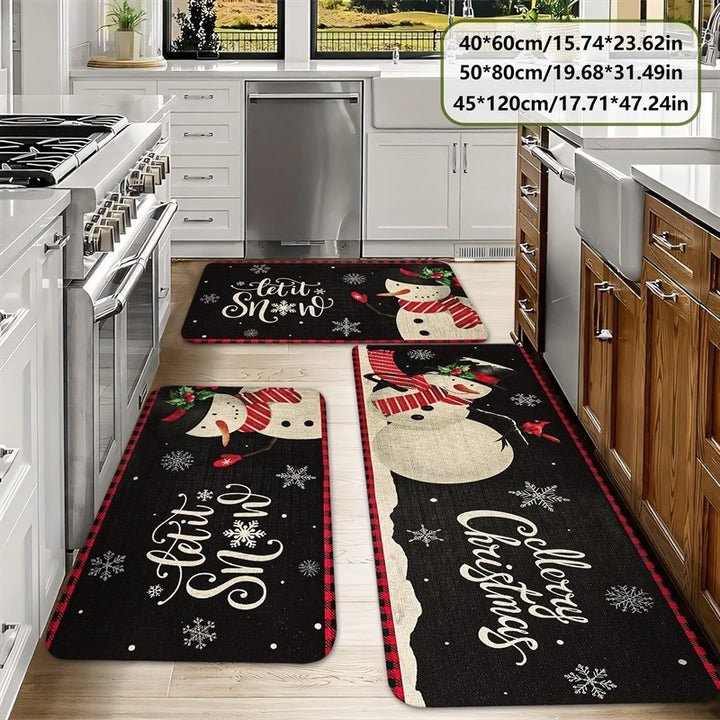 Christmas Tree Pattern Kitchen Mat