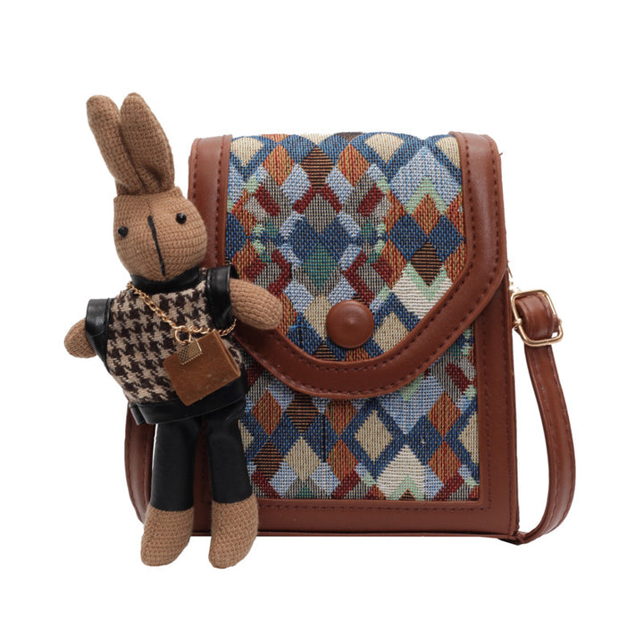 Geometric Pattern Crossbody Bag