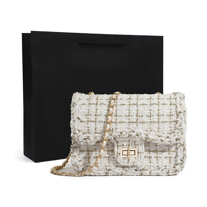 Elegant Textured Shoulder Bag Kalsten