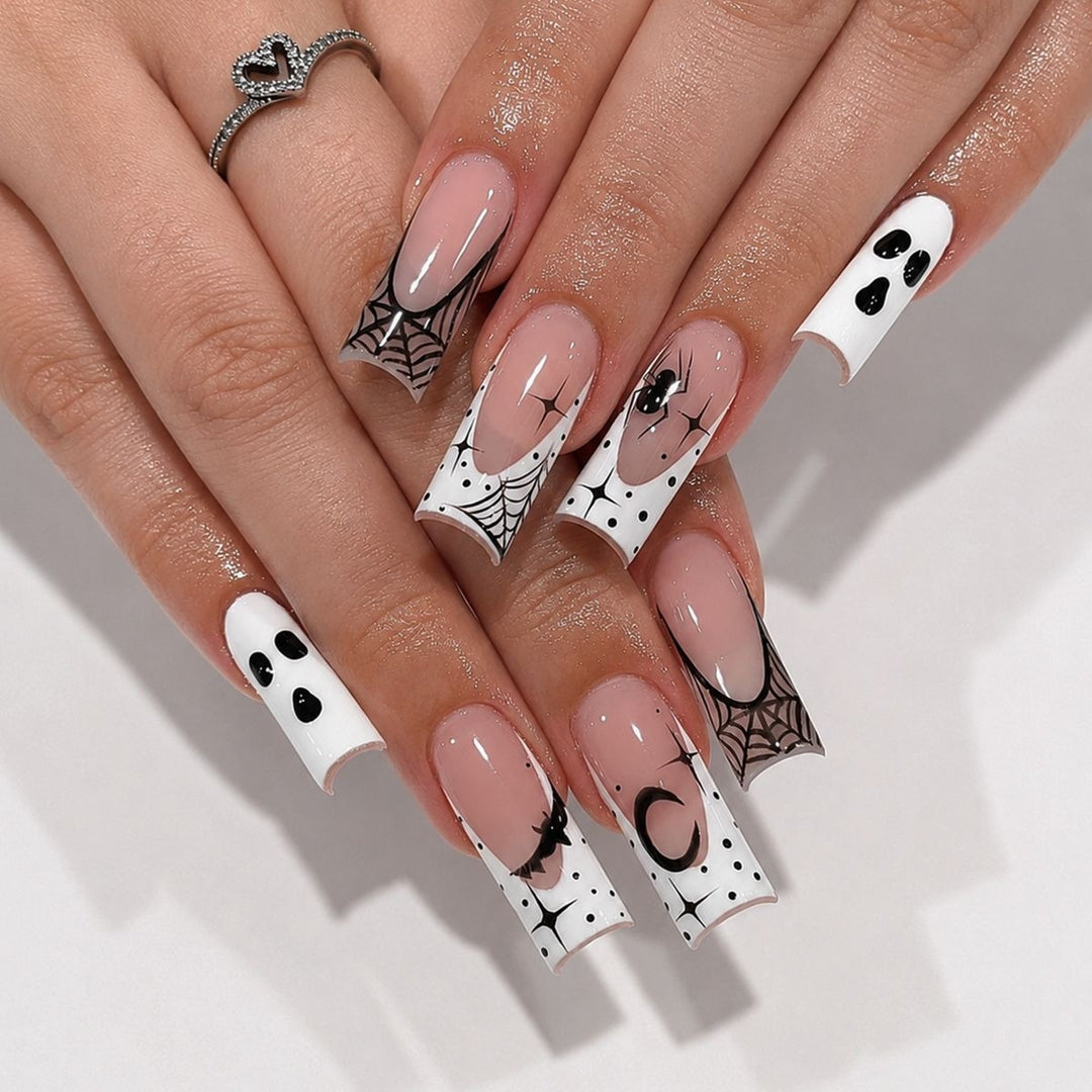 Nail set with Halloween motifs and creative designs Kalsten