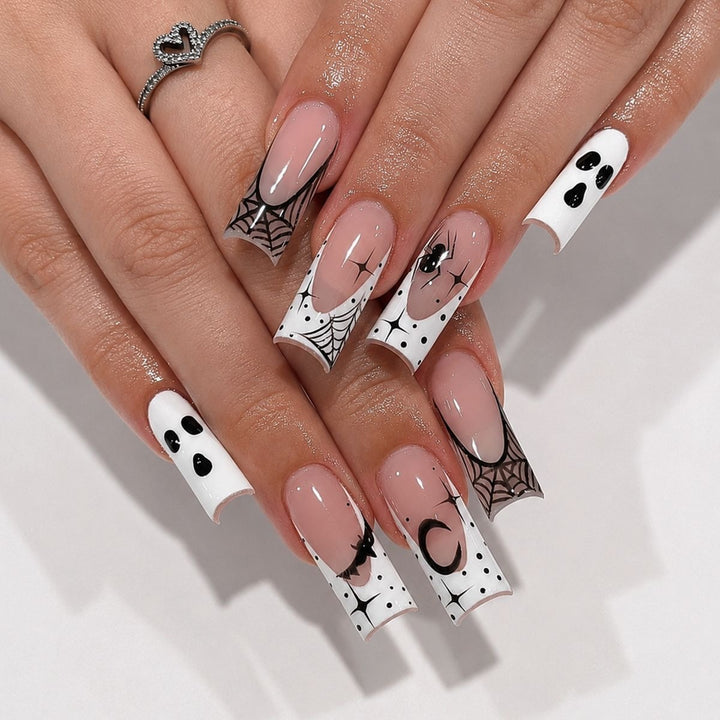 Nail set with Halloween motifs and creative designs Kalsten