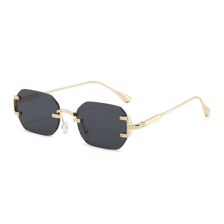 Ladies geometric sunglasses with luxurious metal frame and protective UV filter Kalsten