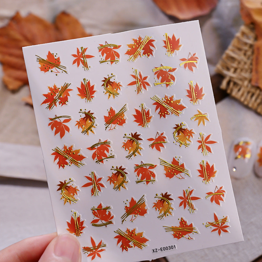 Autumn Leaf Nail Art Stickers