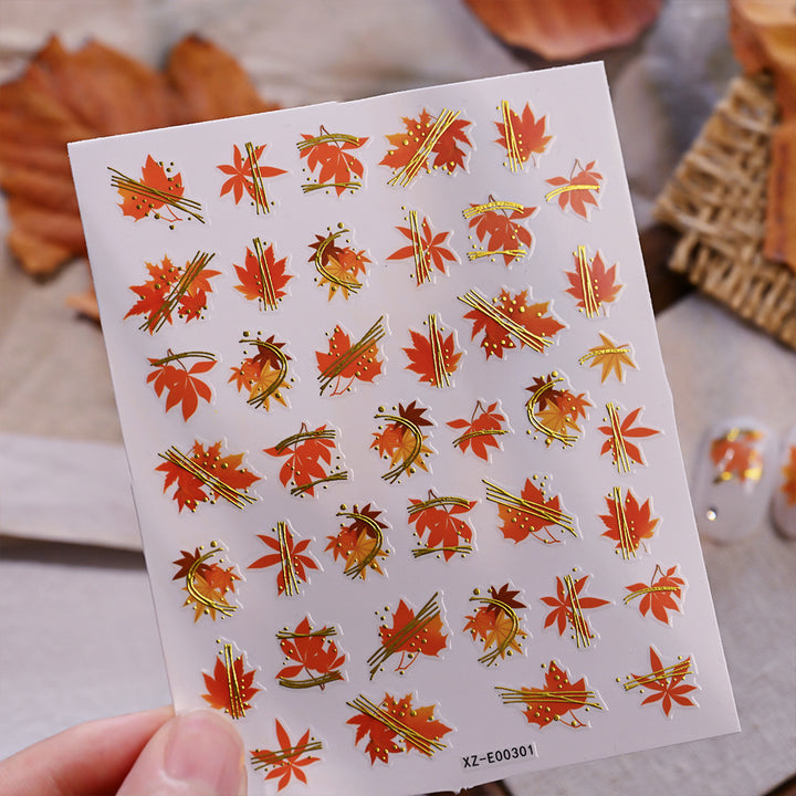 Autumn Leaf Nail Art Stickers