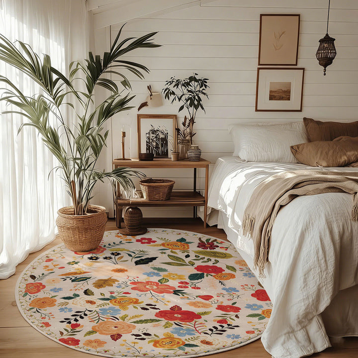 Floral Pattern Area Rug