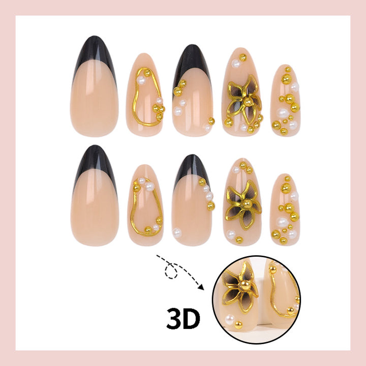 Acrylic nail set with handmade embellishments Kalsten