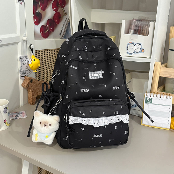 Cute Illustrated Multi-Compartment Backpack Kalsten