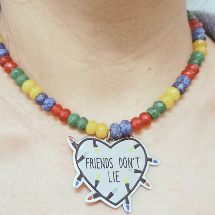 Colorful Beaded Friendship Necklace Kalsten