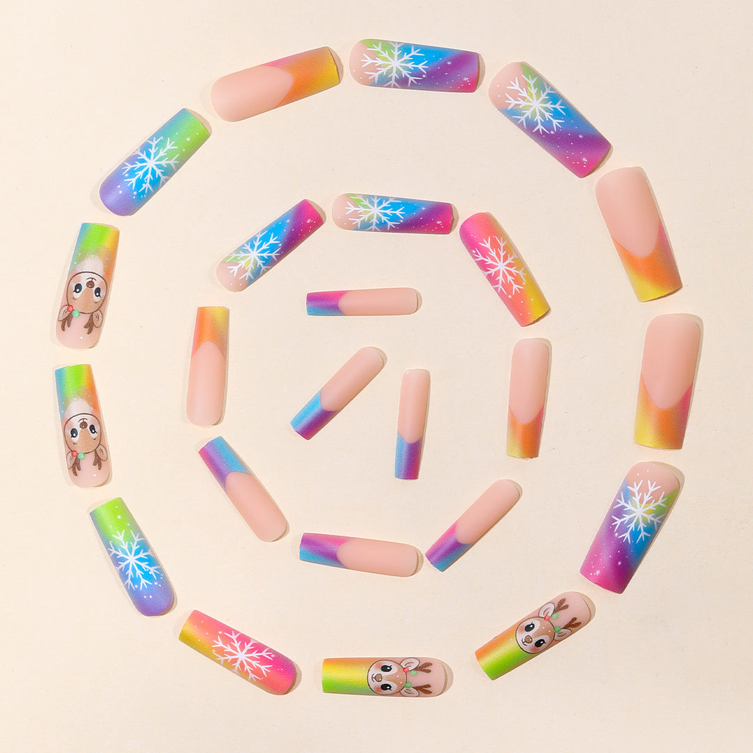 Festive Holiday Nail Art Extensions Kalsten
