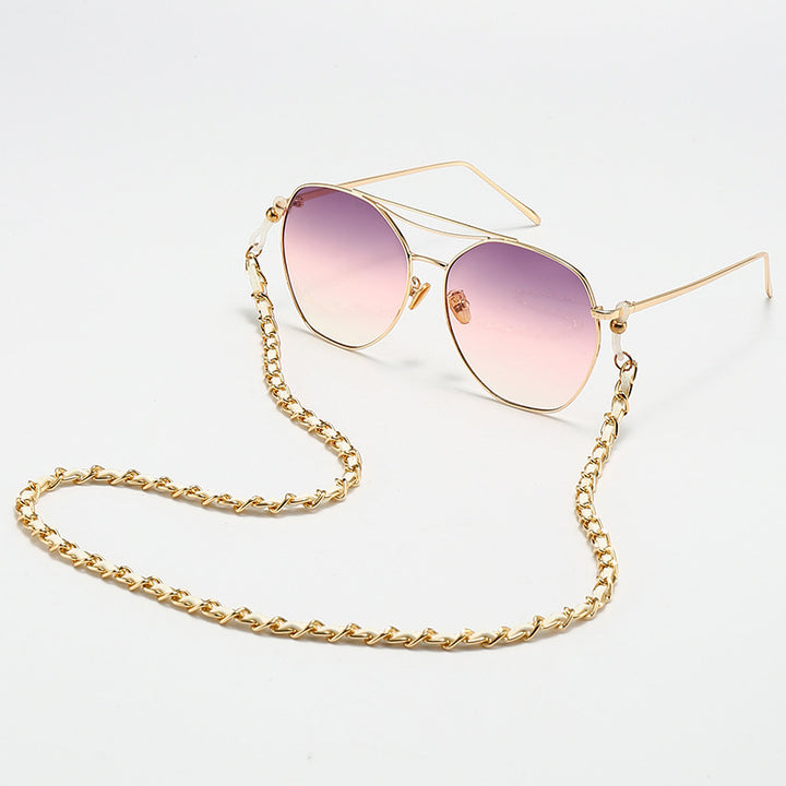 Aviator Sunglasses with Fashionable Chain Kalsten