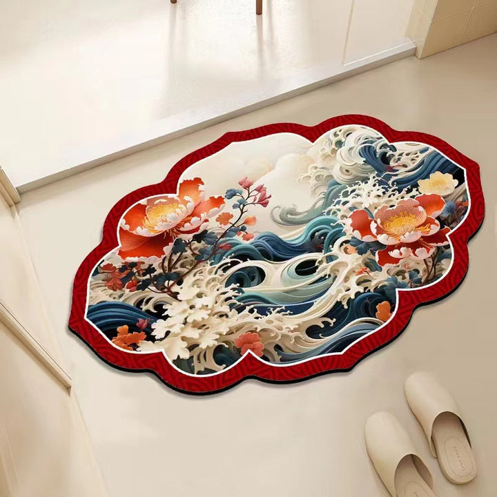 Floral Decorative Area Mat Kalsten