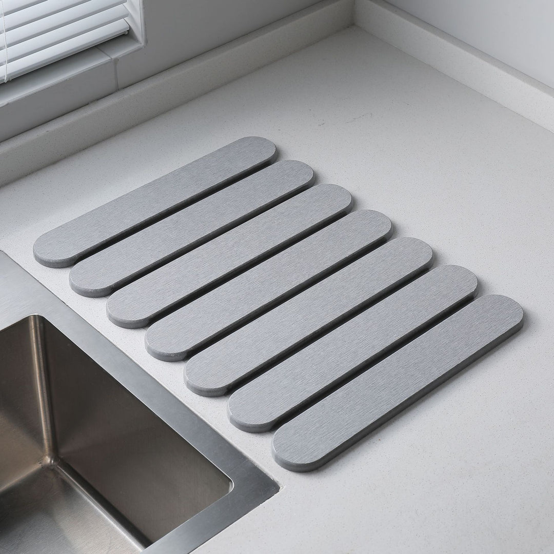 Marble Pattern Kitchen Draining Mat