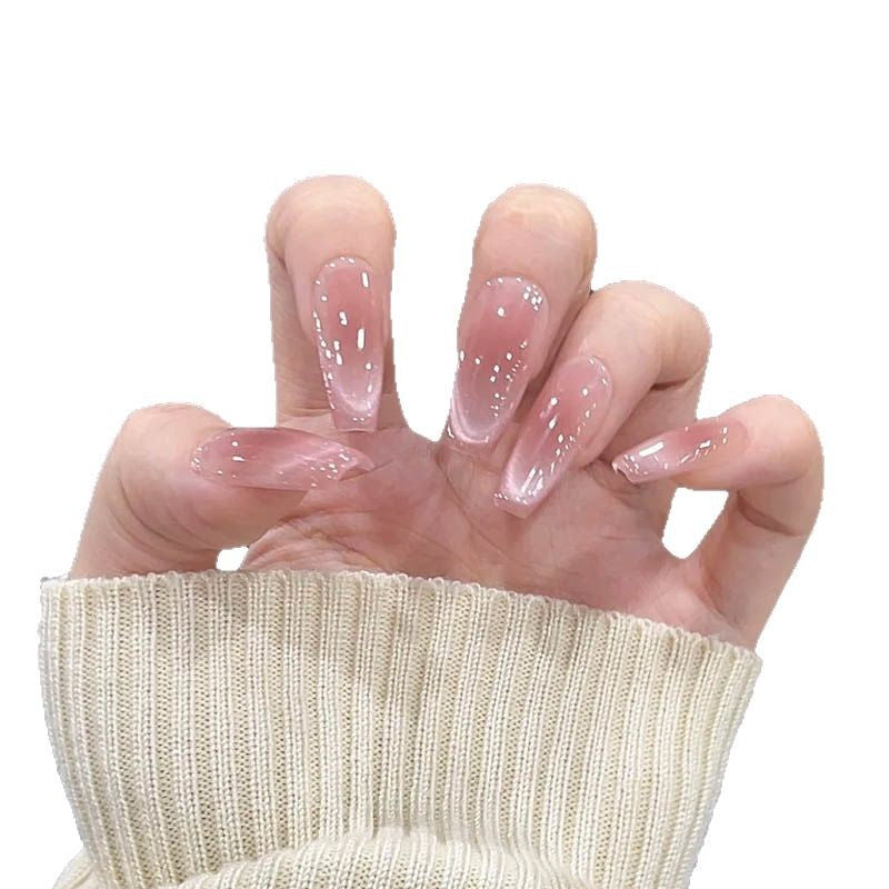 Glossy Long Tip Nail Extensions