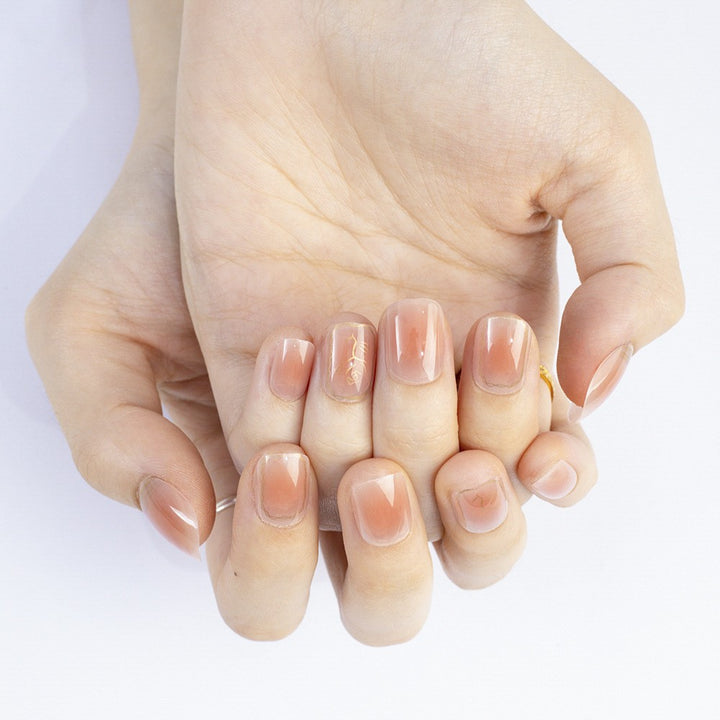 High-gloss artificial nails with rose effect Kalsten