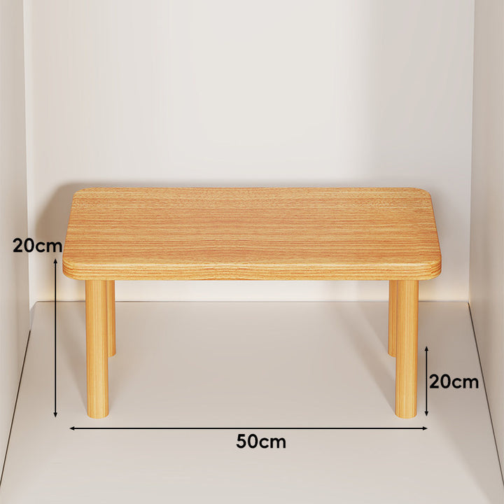 Adjustable Multi-Height Wooden Monitor Riser and Desktop Shelf