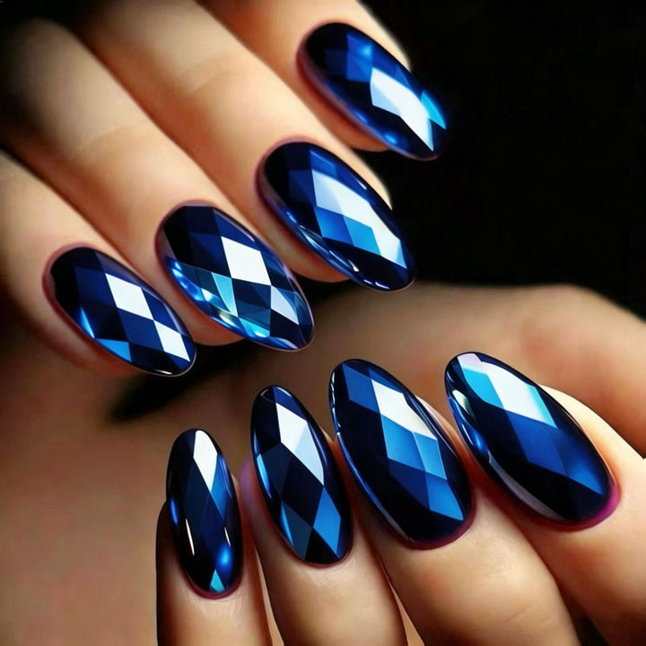 Artificial nails with faceted design Kalsten