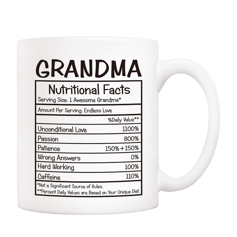 Large Dishwasher-Safe Stoneware Statement Coffee Mug With Oversized C-Handle And Humorous "Great Job Mom" Typographic Print