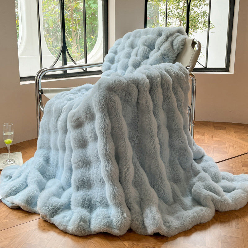 Luxurious Textured Soft Throw Blanket Kalsten