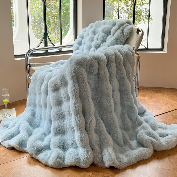Luxurious Textured Soft Throw Blanket Kalsten