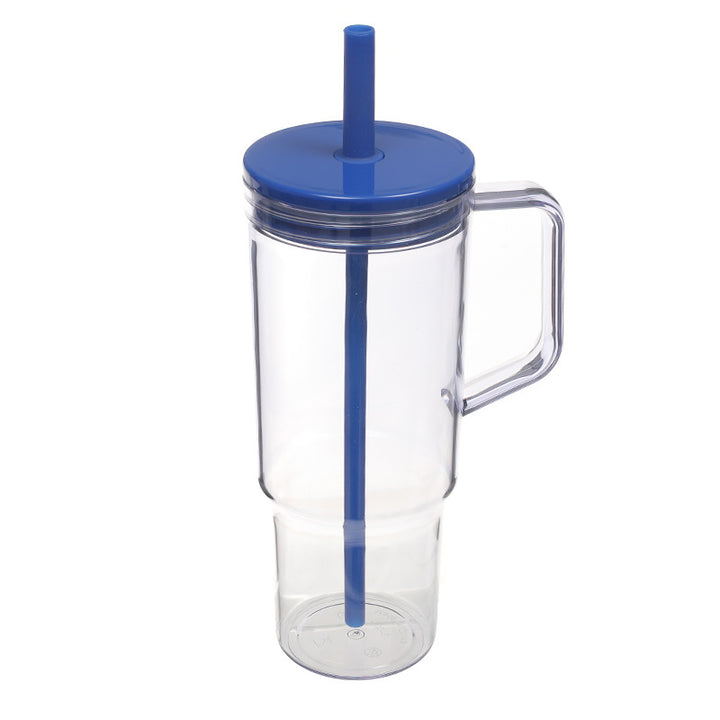Unisex drinking cup with removable silicone straw and integrated carrying handle Kalsten