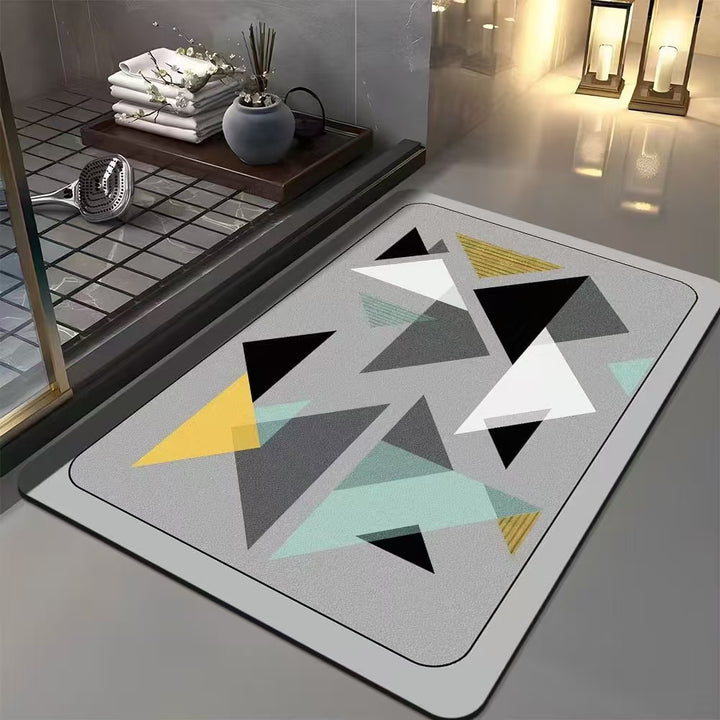 Geometric Patterned Bath Mat