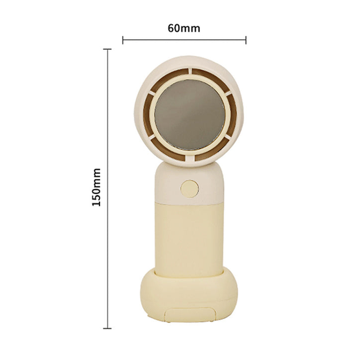 Women Portable Handheld Fan with Integrated Mirror Kalsten