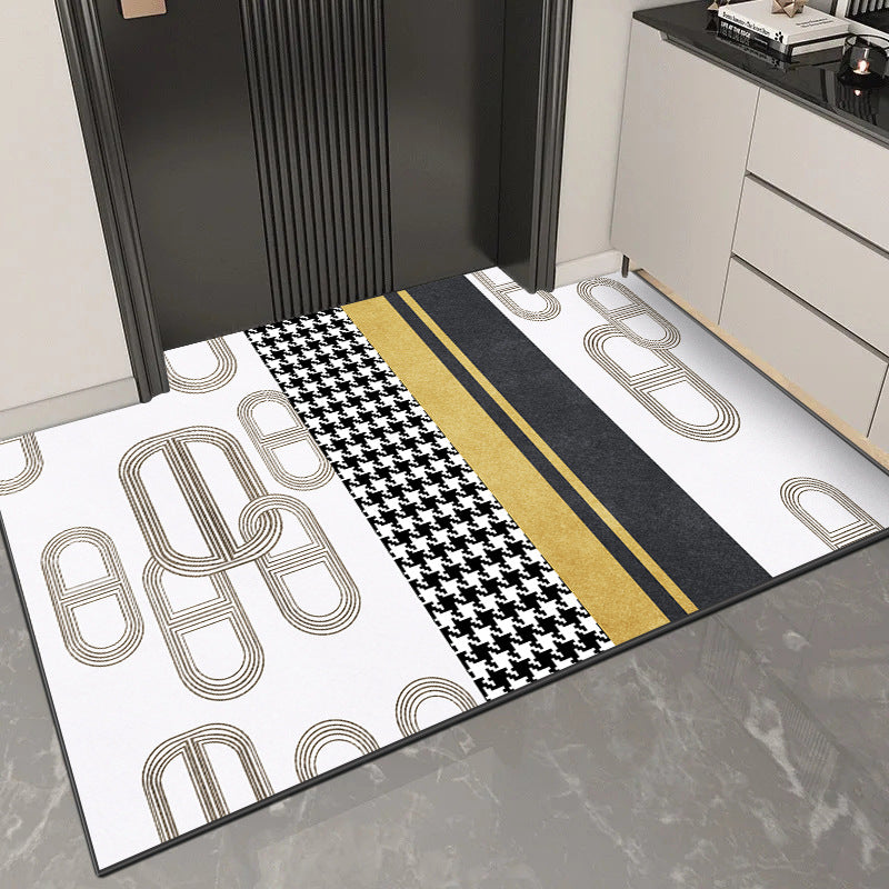 Decorative Half-Circle Entrance Mat