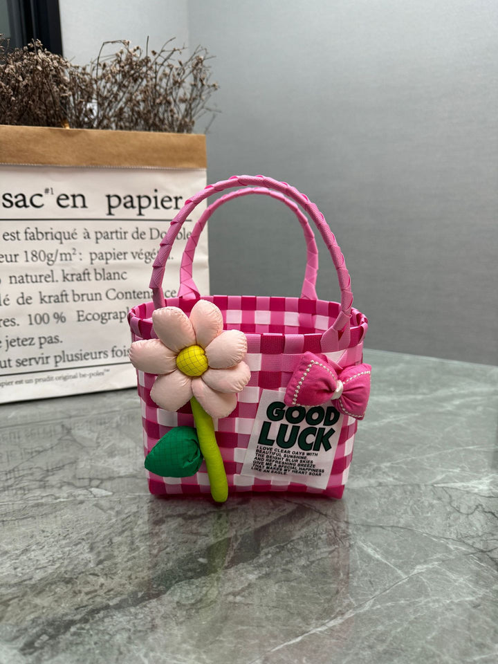 Playful and Colorful Basket Bag Kalsten