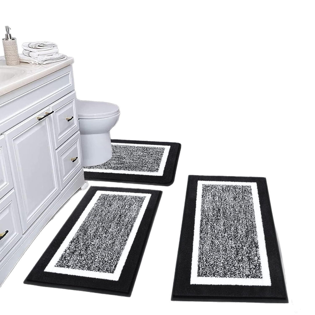 Plush Microfiber Bath Mat Set Kalsten