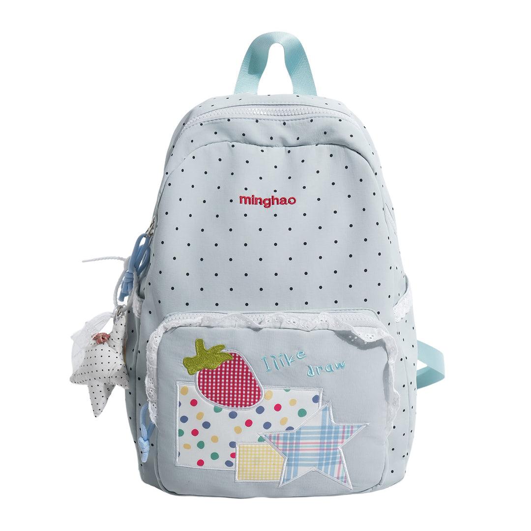 Decorative Polka Dot Print Backpack Kalsten