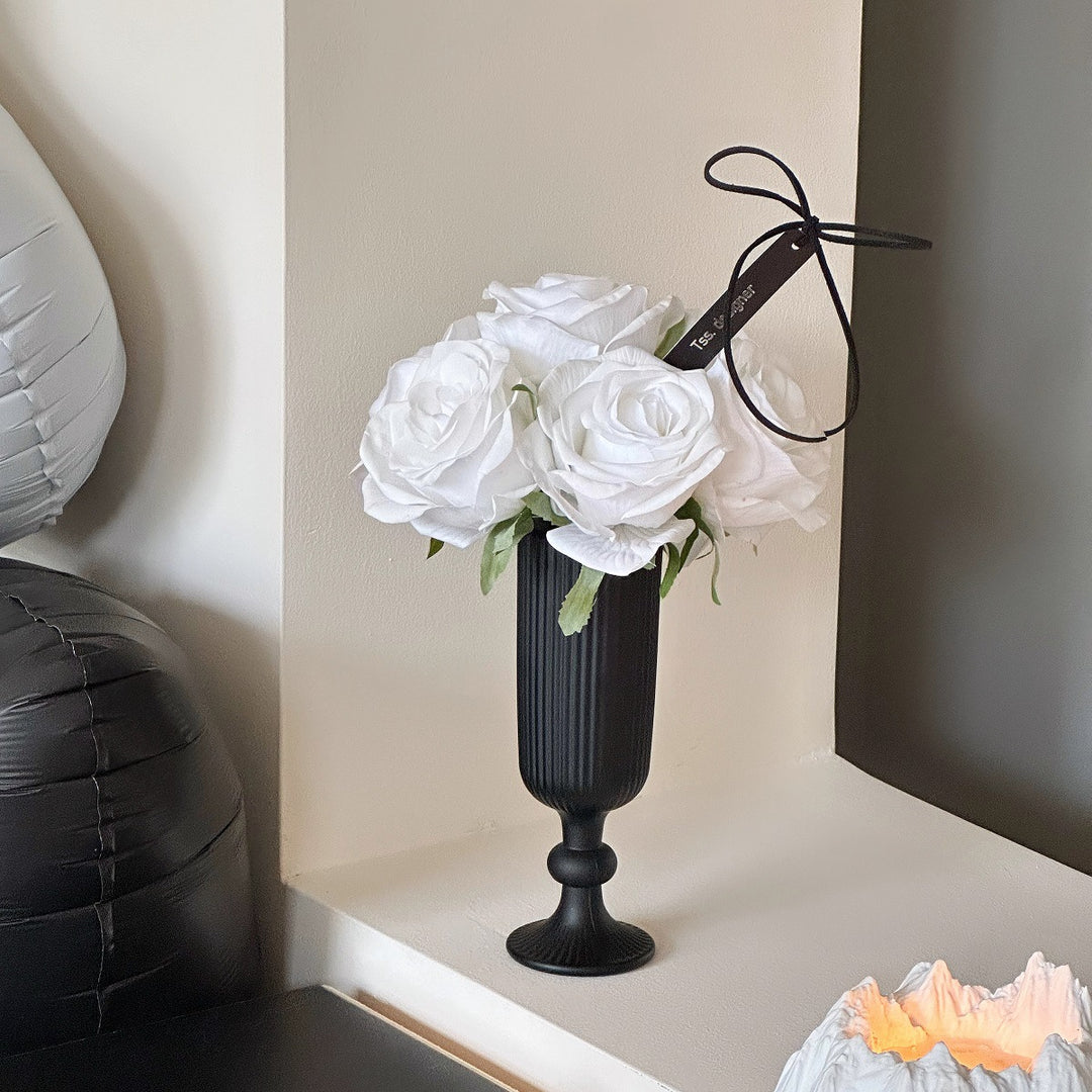 Elegant Faux Rose Flower Arrangement