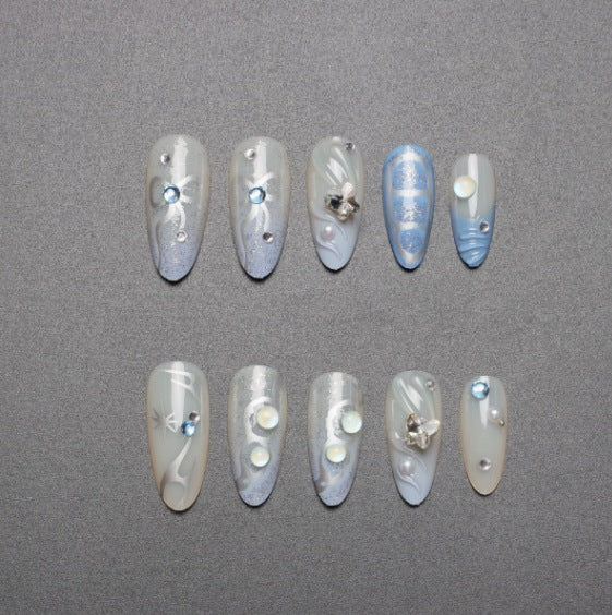 Artistic Stiletto Nail Art Enhancements Kalsten
