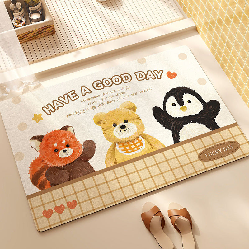 Cute Animal-Themed Plush Floor Mat Kalsten