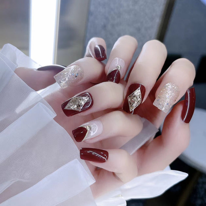 Decorative Glitter Press-On Nails Kalsten