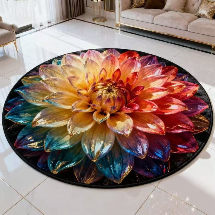 Plush Sunflower Decorative Area Rug Kalsten